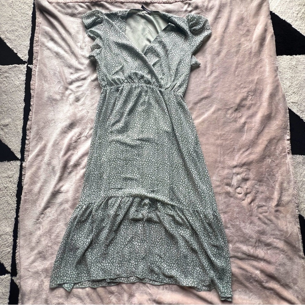 Flowy Green Bohemian Sundress